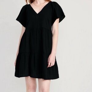 Old Navy Black Whimseygoth Baby Doll Dress Sz XXL